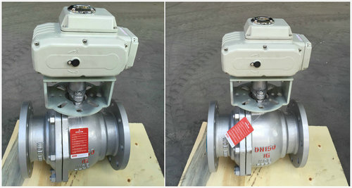 電動(dòng)鑄鋼球閥Q941F-16C，電動(dòng)鑄鋼法蘭球閥圖片